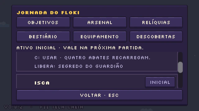 The Journey collection with starting equipment choices.