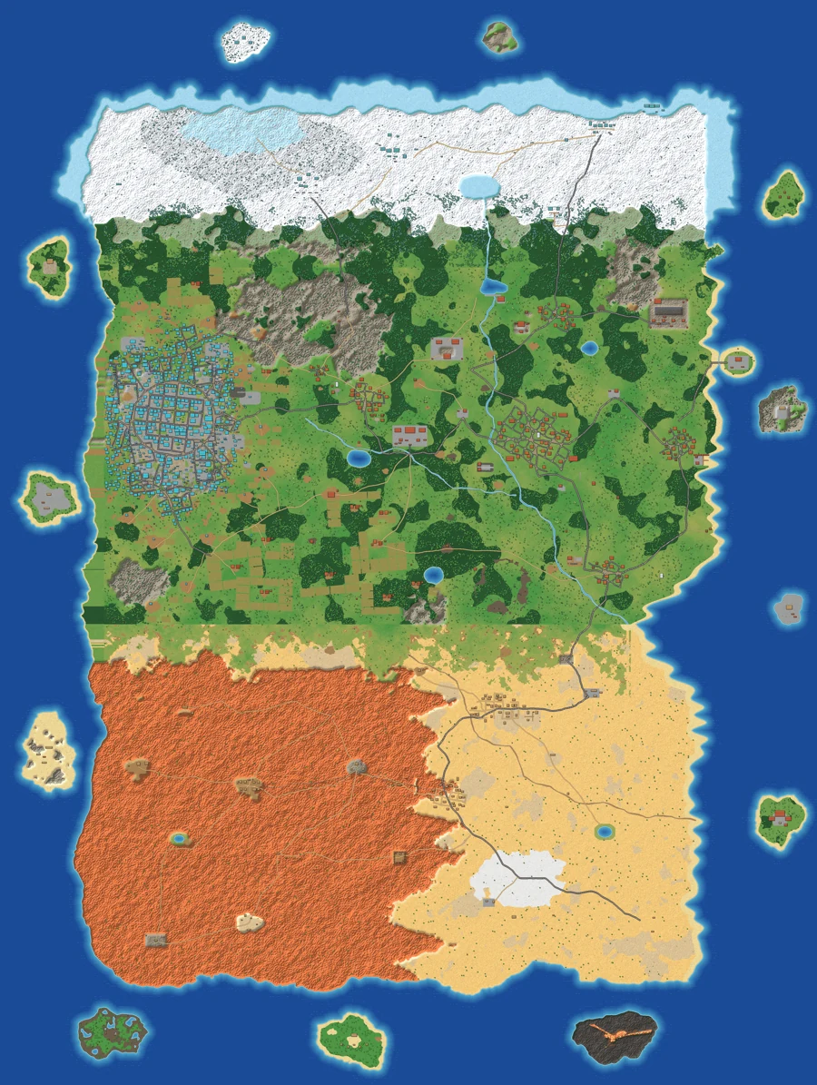 Original game art: Explore the world, not just the next objective.